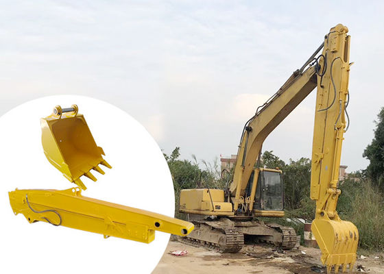 12M Telescopic Excavator Sliding Boom Arm با سطل برای حفاری حفاری پایه