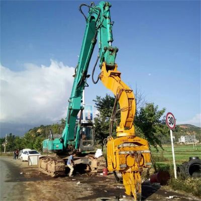 رنگ سفارشی حفاری توده راننده بازوی بوم با چنگال Auger پیوستن