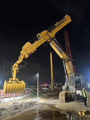 لوازم جانبی حفاری بازوی تلسکوپی BS900E Q355B ماده بخش سه