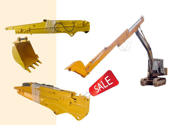 حفاری هیدرولیک بازو بلند تلسکوپی کشویی برای گربه های Hitachi Komatsu