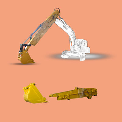 Q355B Excavator Telescopic Boom Dipper Arm Long Reach مقاومت در برابر فرسایش