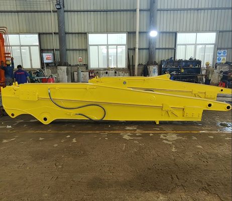 بوم تلسکوپی برای حفاری با سطل استاندارد هیتاچی کوماتسو زرد قرمز