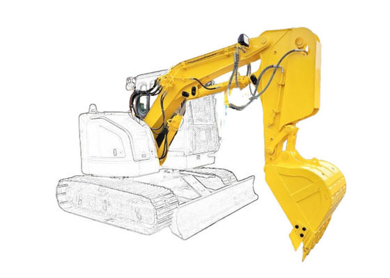 Shaogang Q355B Excavator کوتاه کردن بازو بوم با سطل بزرگتر و سطل سیلندر
