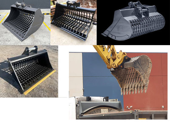 1 تن 0.5cbm کار ساخت و ساز حفاری سطل اسکلت برای گربه های Hitachi Komatsu