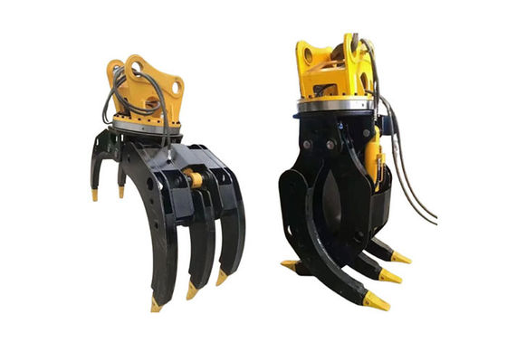 6-8T Excavator Attachments هيدرولیک گرفت برای گرفتن سنگ چوب