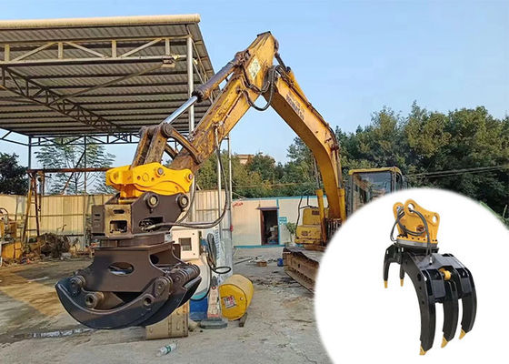 حفاری 10 تا 35 تن گرفتر هیدرولیک برای گرفتن چوب سنگ