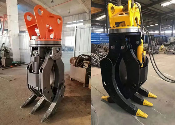 6-8T Excavator Attachments هيدرولیک گرفت برای گرفتن سنگ چوب