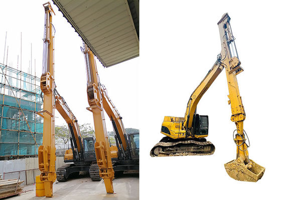 حفاری تلسکوپی بوم با گیره Clamshell سطل برای گربه های hitachi komatsu