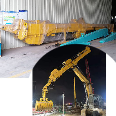 بازوی تلسکوپی Clamshell با یک سطل Clamshell Grapple