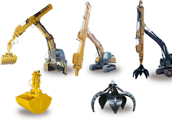 بازوی تلسکوپی Excavator Boom بازوی تلسکوپی Dipper با سطل Clamshell