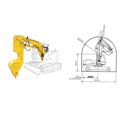 Excavator Shorten Heavy Duty Rock Boom and Arm Bucket