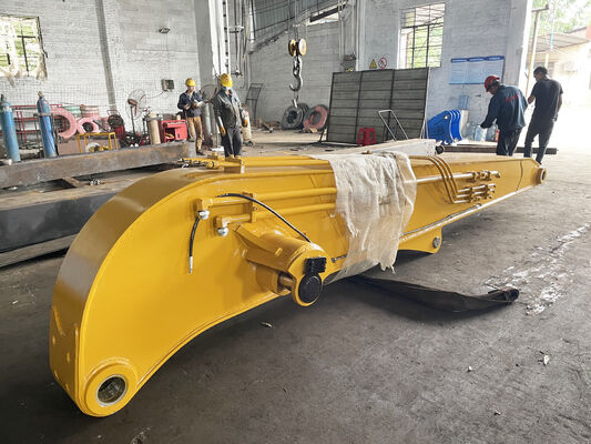 بار سنگین 13.5-18m Excavator Piling Arm Boom برای 30-50 تن Excavator Sheet Pile Driving Attachment Q355B Q690D سفارشی شده
