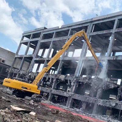 Customized Three Section High Reach Demolition Boom Arm 16-24m Suitable for 20-38 Ton Excavator for High Rise Demolition