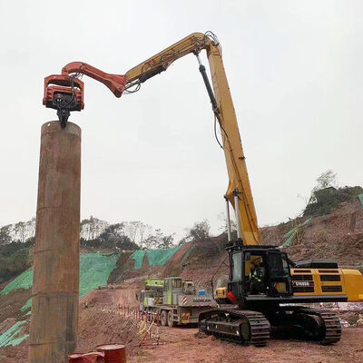 بار سنگین 13.5-18m Excavator Piling Arm Boom برای 30-50 تن Excavator Sheet Pile Driving Attachment Q355B Q690D سفارشی شده