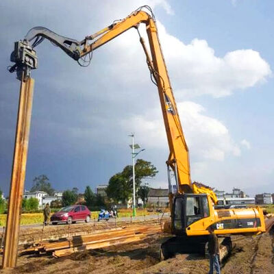 بار سنگین 13.5-18m Excavator Piling Arm Boom برای 30-50 تن Excavator Sheet Pile Driving Attachment Q355B Q690D سفارشی شده