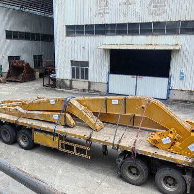 بازوی بیل مکانیکی دوربرد با چنگک سنگ سنگین - راه حل بهینه برای کارهای خاکریز رودخانه و سد